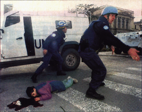 Child under UN protection